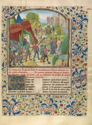 Alexanders Krankheit am Fluss Cydnus und der Tod von Sisinnes